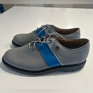 FootJoy Gray Leather Oxford Golf Shoes
